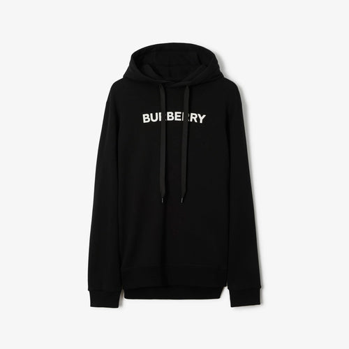 Oversize Black Cotton Hoodie