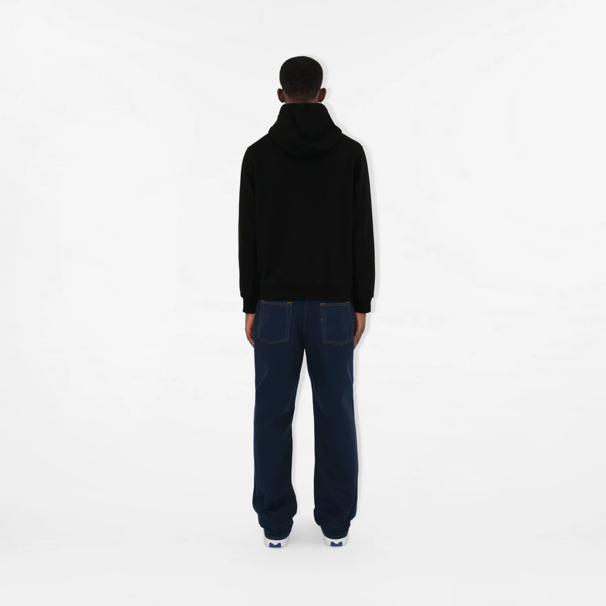Oversize Black Cotton Hoodie