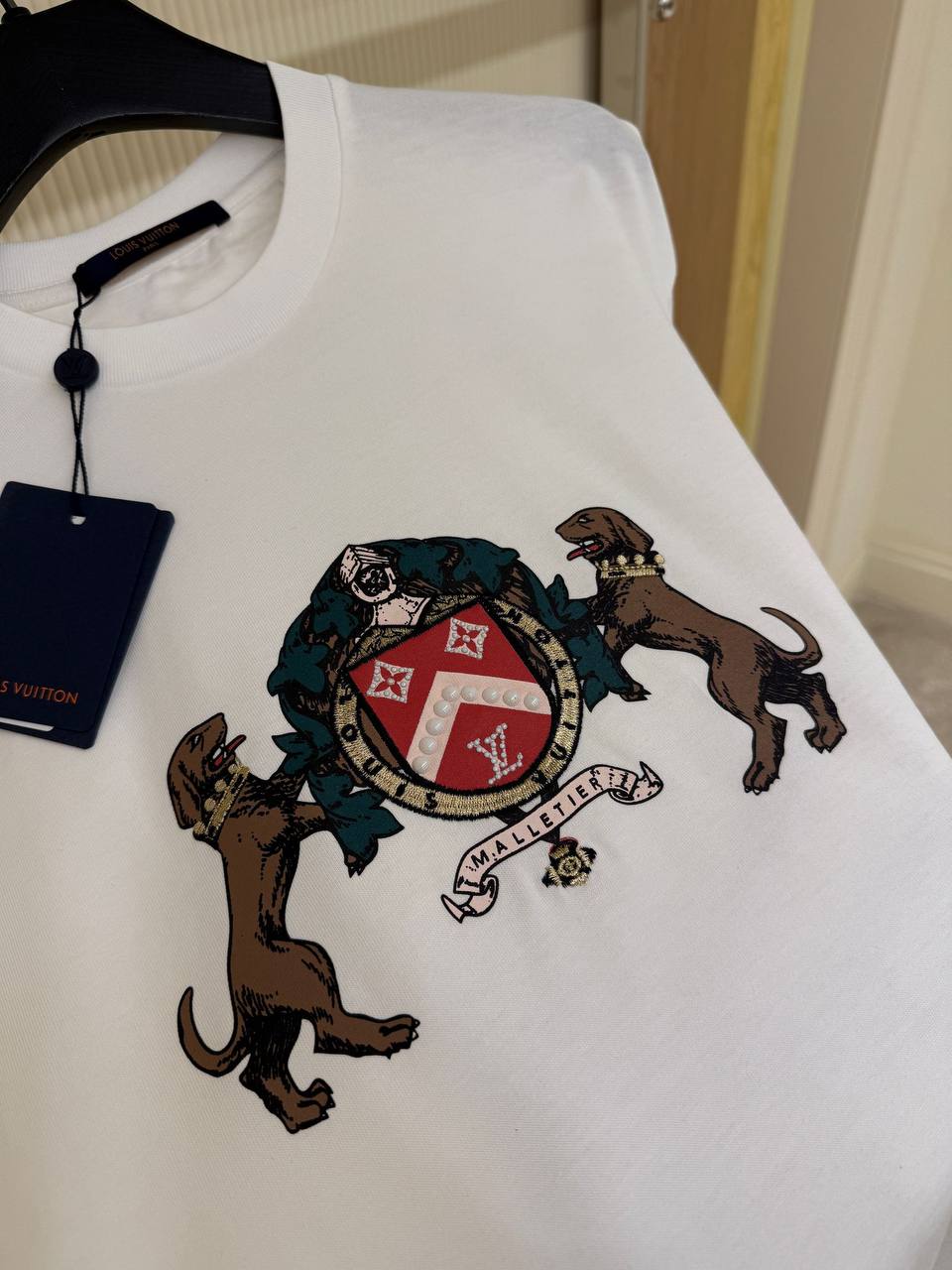 LV Dog Insignia White T-shirt