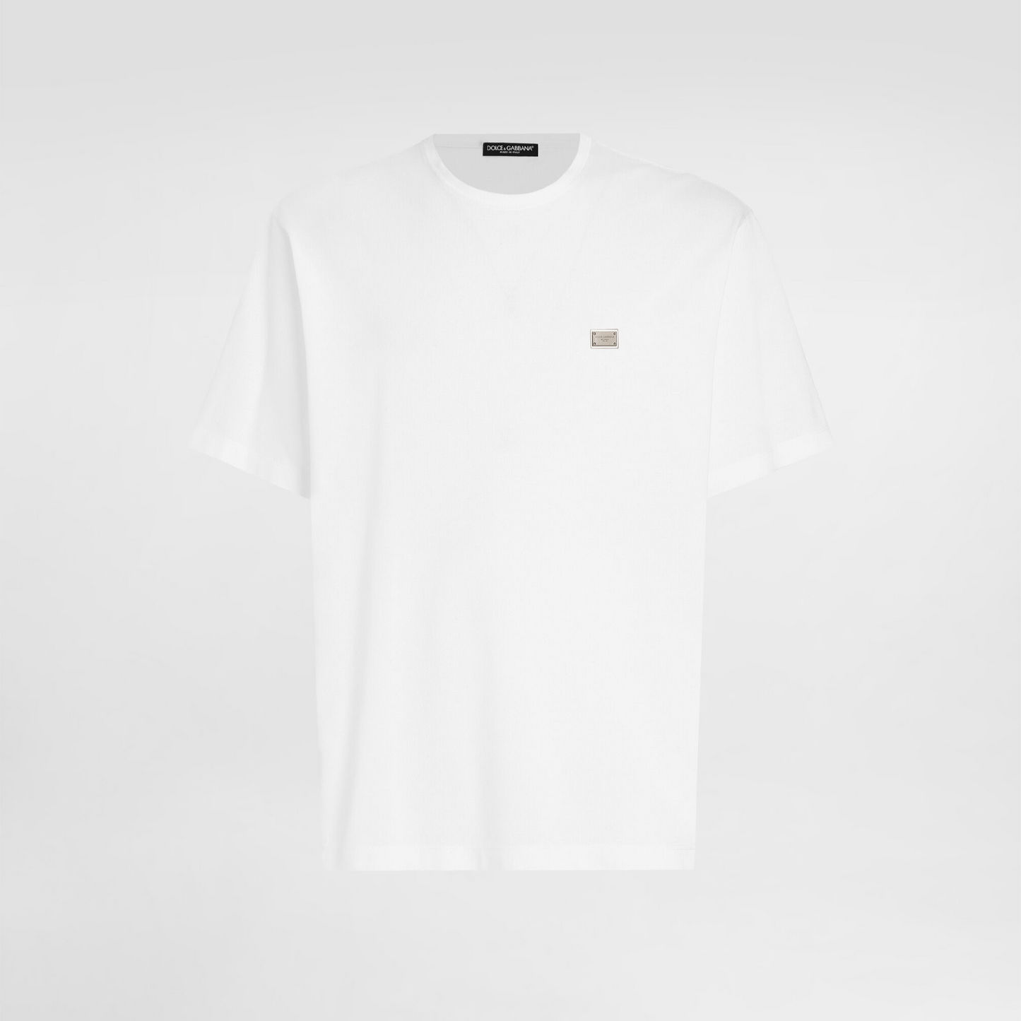 White Cotton T-shirt with Tag