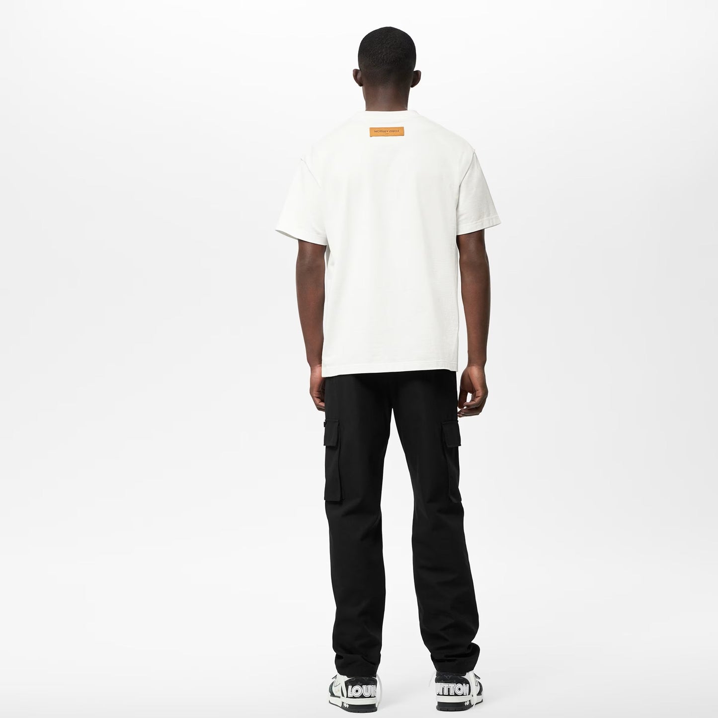 LV Embossed Logo White T-shirt