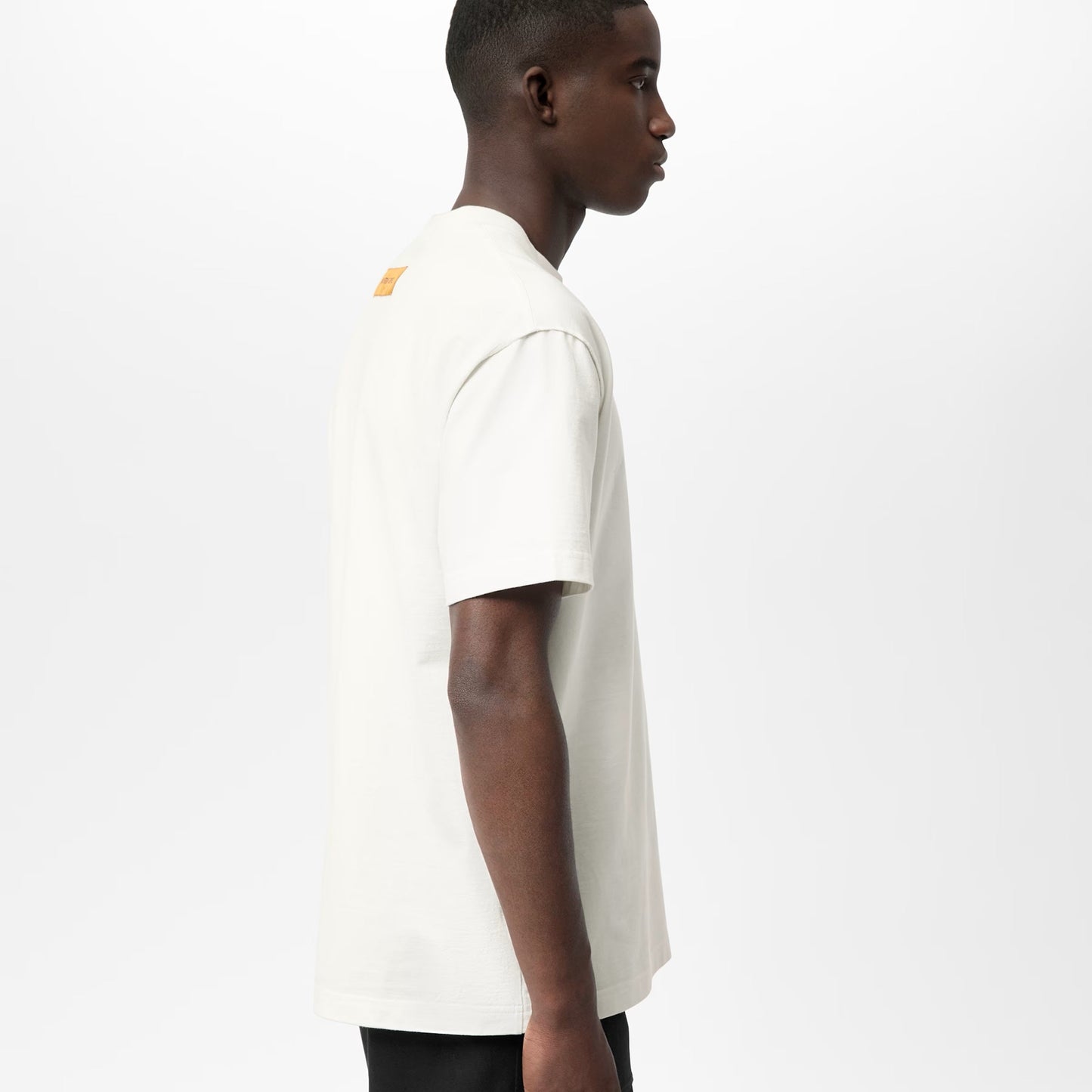 LV Embossed Logo White T-shirt