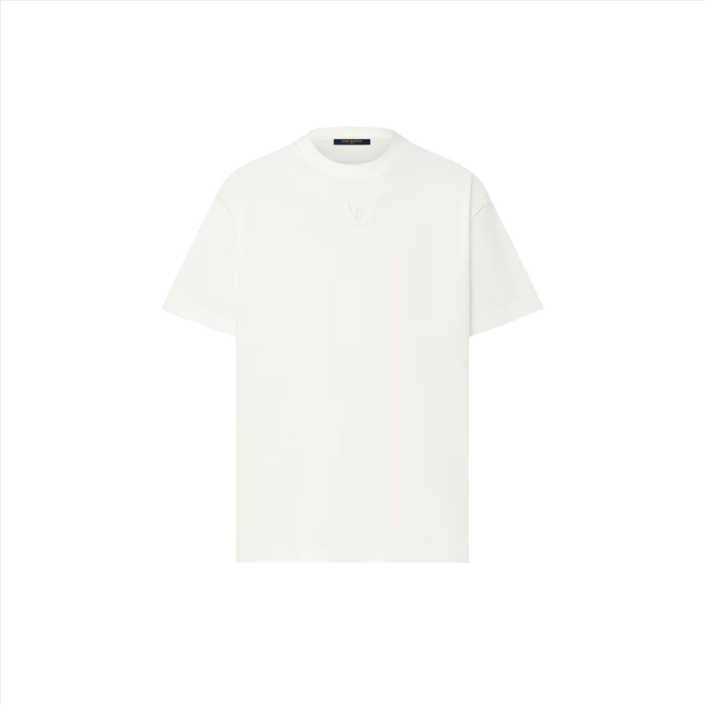 LV Embossed Logo White T-shirt
