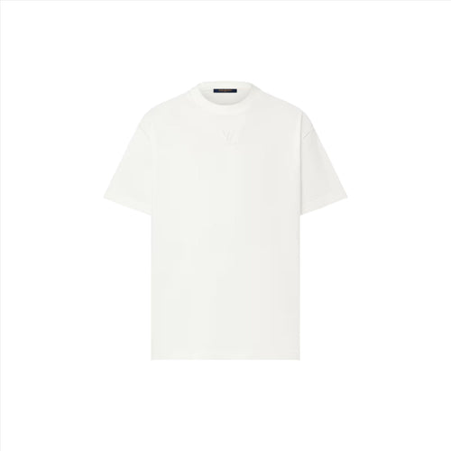 LV Embossed Logo White T-shirt
