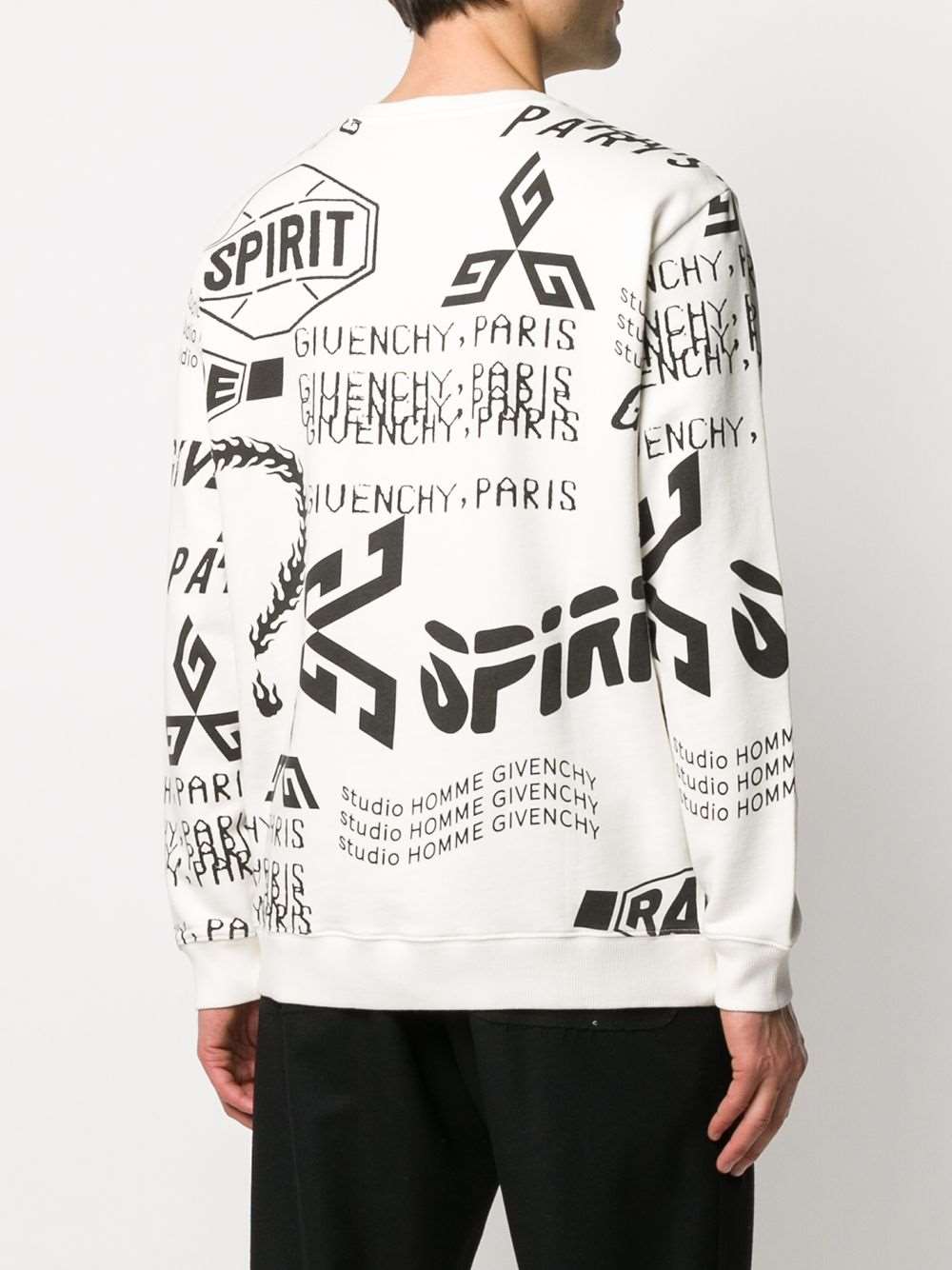 GVCH White Logo Print Sweatshirt - Styledistrict