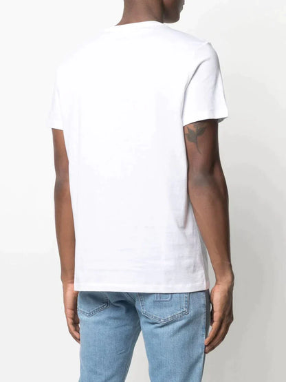 BLM Logo-embossed Cotton White T-shirt - Styledistrict