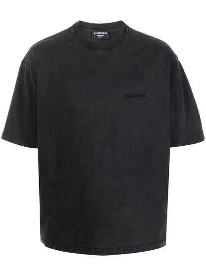 Medium-fit logo-print Black T-shirt - Exclusive Wear