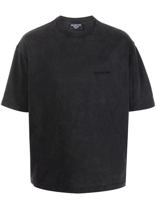 Medium-fit logo-print Black T-shirt - Exclusive Wear