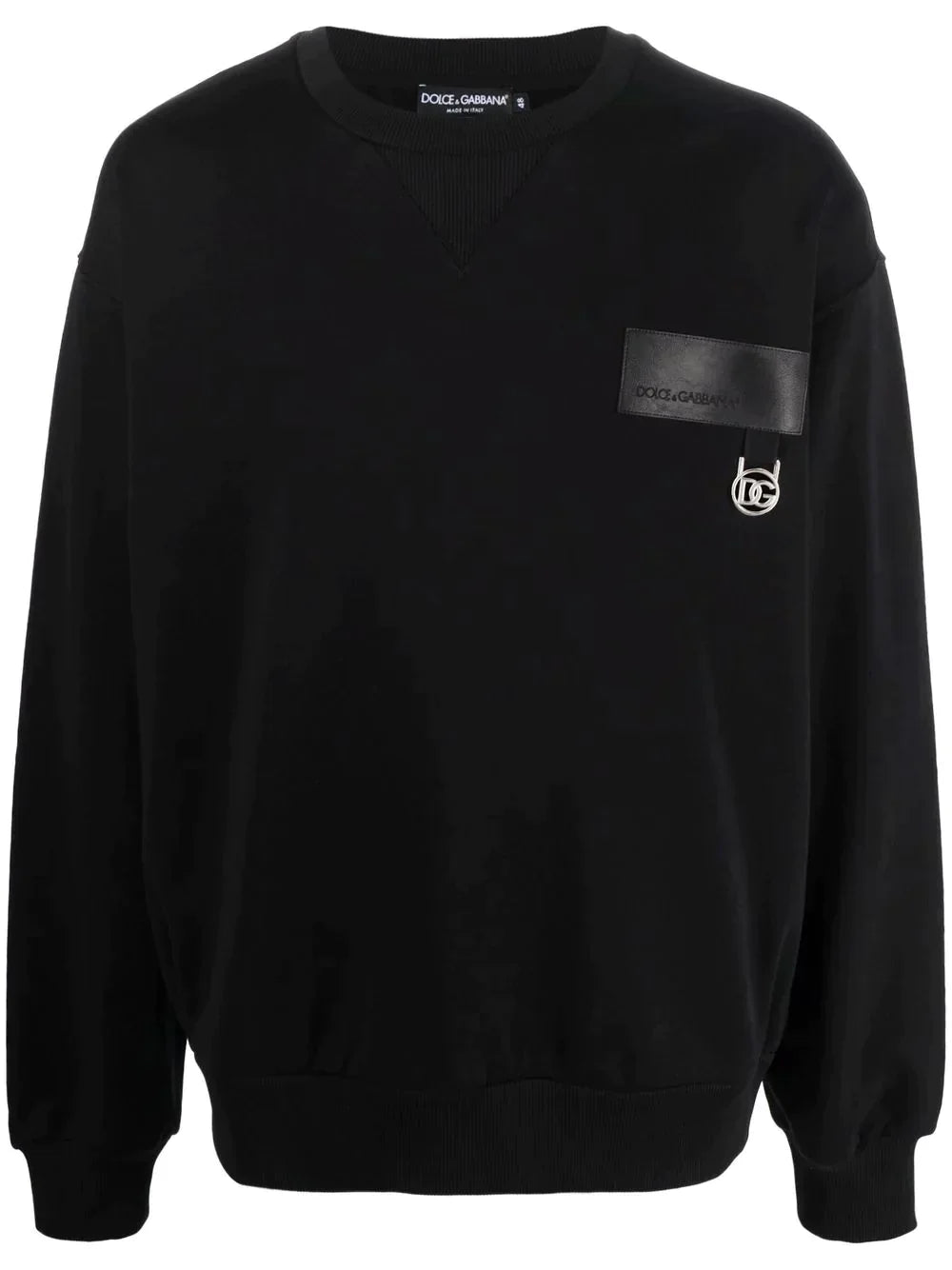 DG logo-plaque long-sleeve sweatshirt - Styledistrict