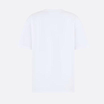 MULTI SIGNATURE RELAXED FIT WHITE T-SHIRT