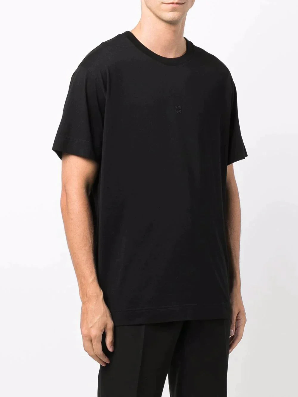 GVCH 4G EMBROIDERED Black T-SHIRT - Styledistrict