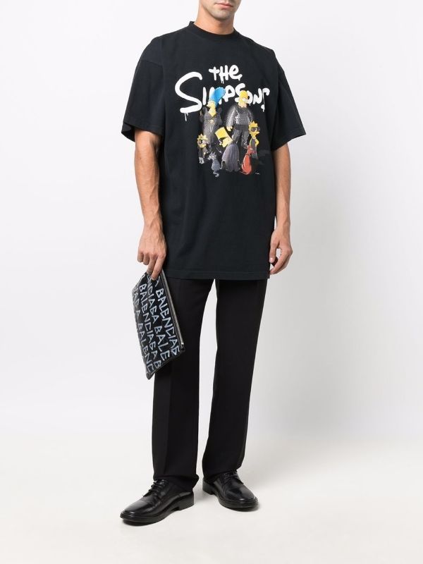 BLCG The Simpsons-print Black T-shirt - Styledistrict