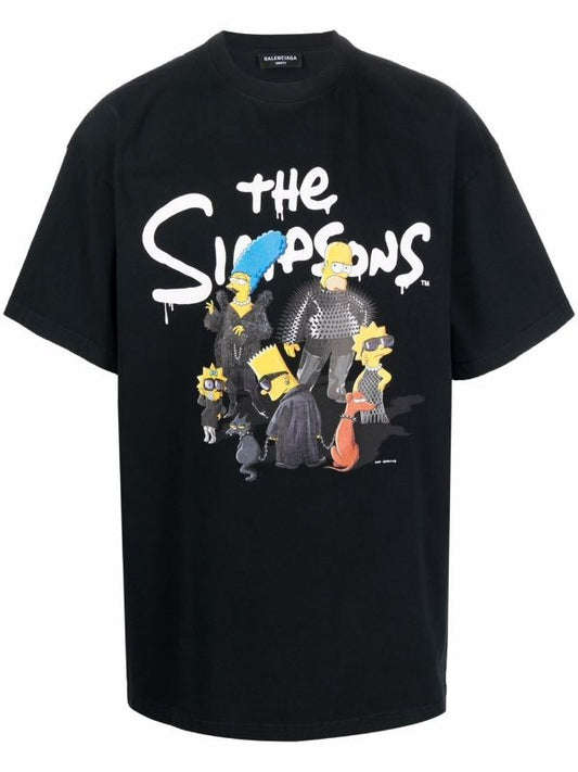 BLCG The Simpsons-print Black T-shirt - Styledistrict