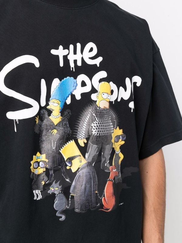 BLCG The Simpsons-print Black T-shirt - Styledistrict