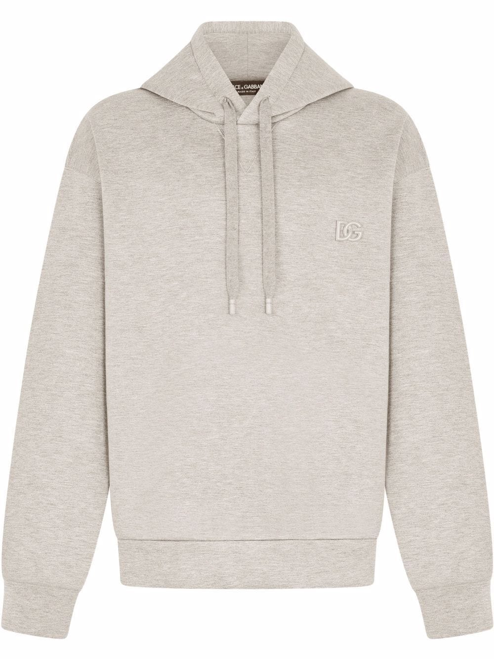 DG Embroidered Logo Grey hoodie - Styledistrict