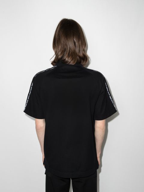 GVCH ZIPPED POLO SHIRT WITH TAG EFFECT 4G - Styledistrict