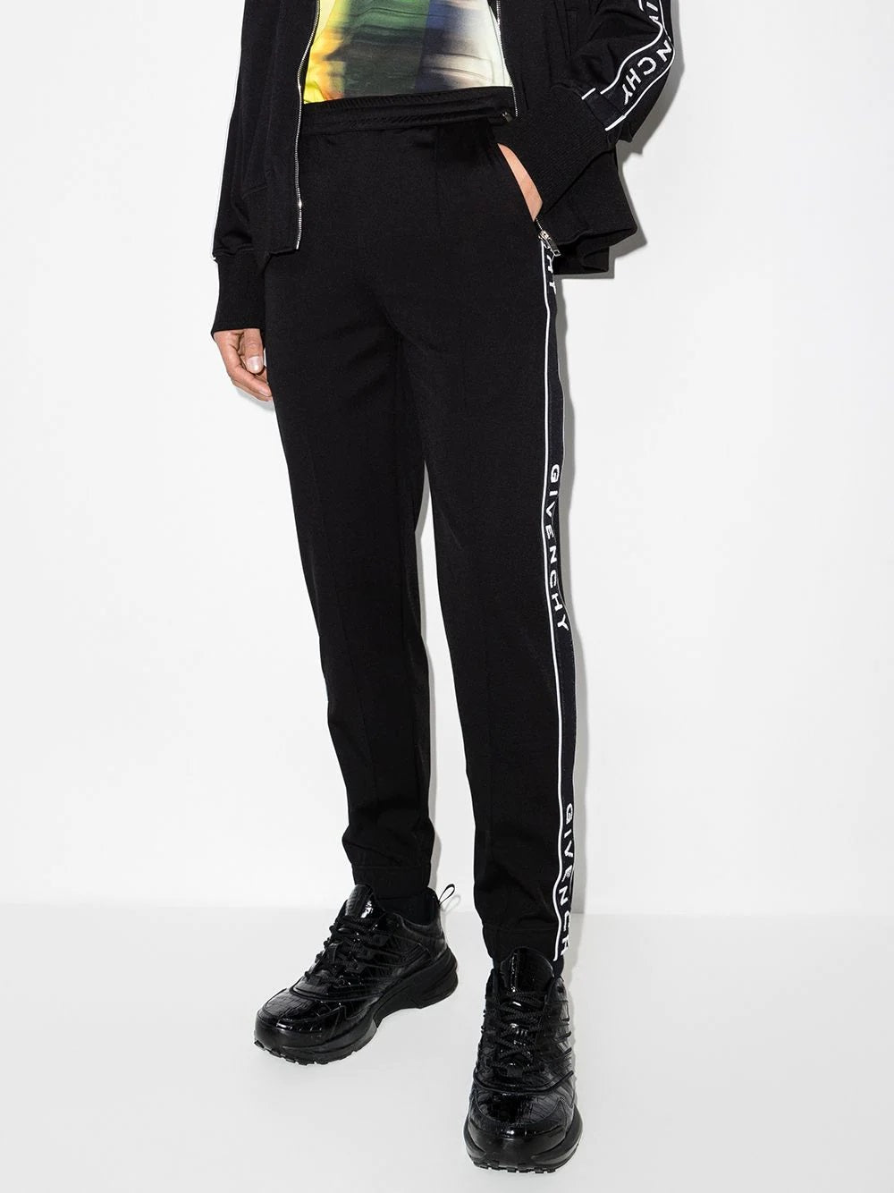 GVCH Black Logostripe Tracksuit set - Styledistrict