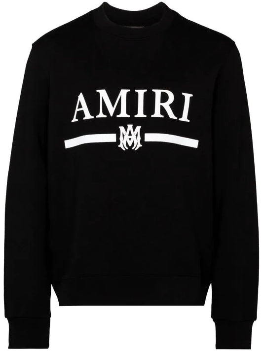 AMR Logo-print Cotton Sweatshirt - Styledistrict