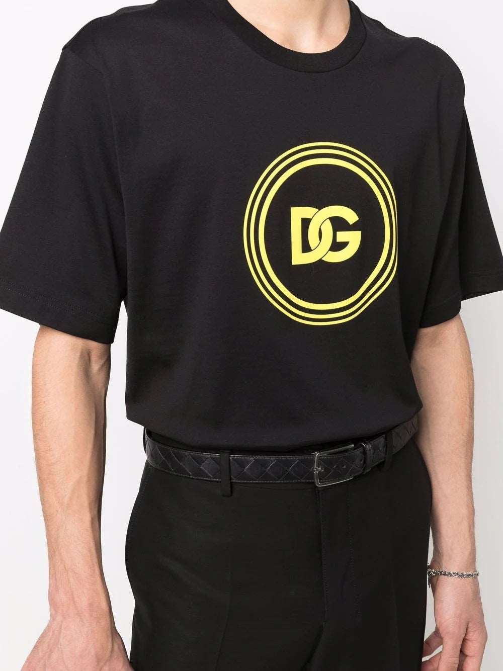 DG Logo-print Black Cotton T-shirt - Styledistrict