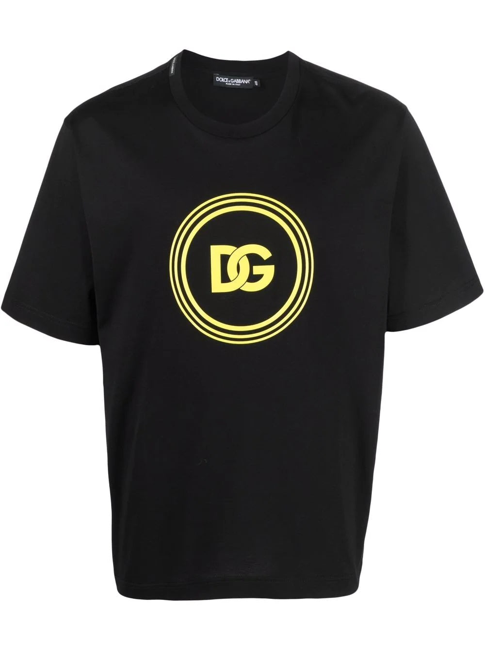 DG Logo-print Black Cotton T-shirt - Styledistrict