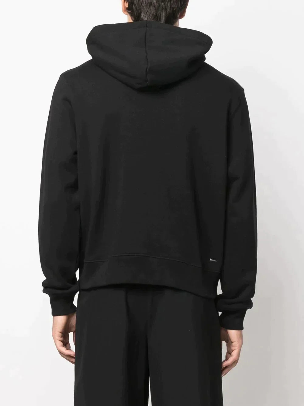 AMR MA Bar Black Cotton Hoodie - Styledistrict