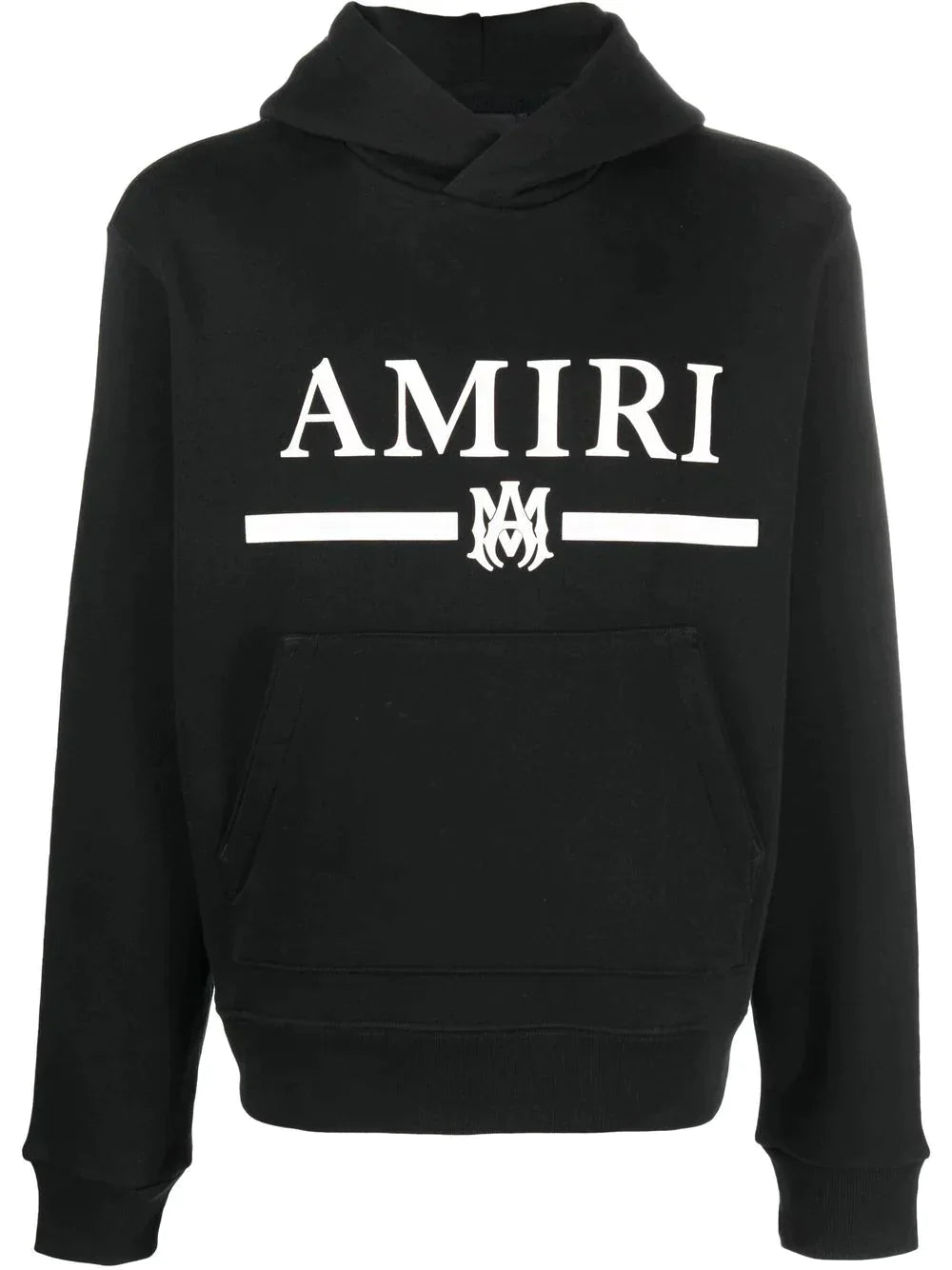 AMR MA Bar Black Cotton Hoodie - Styledistrict