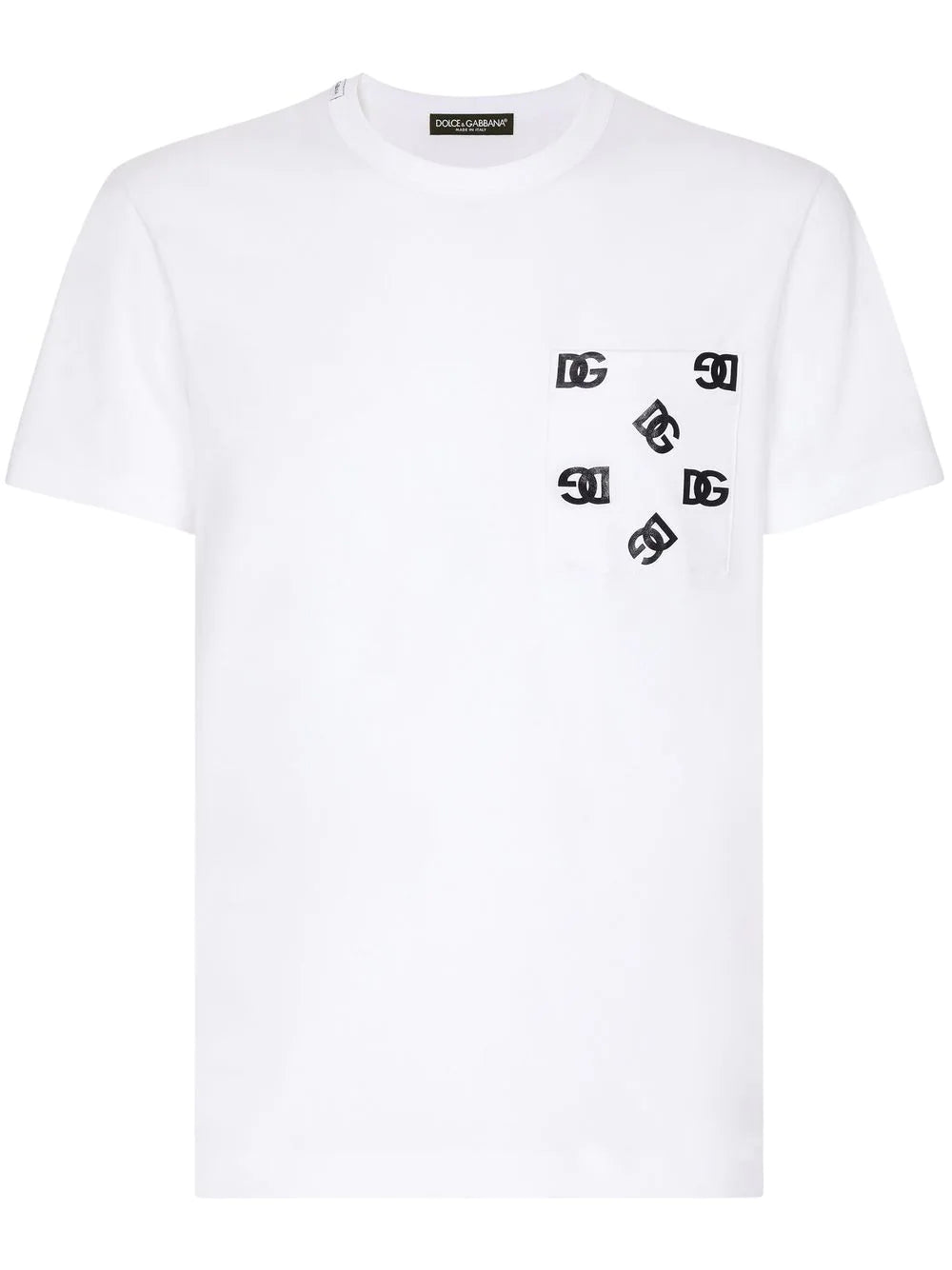 DG DG logo-print pocket White T-shirt - Styledistrict