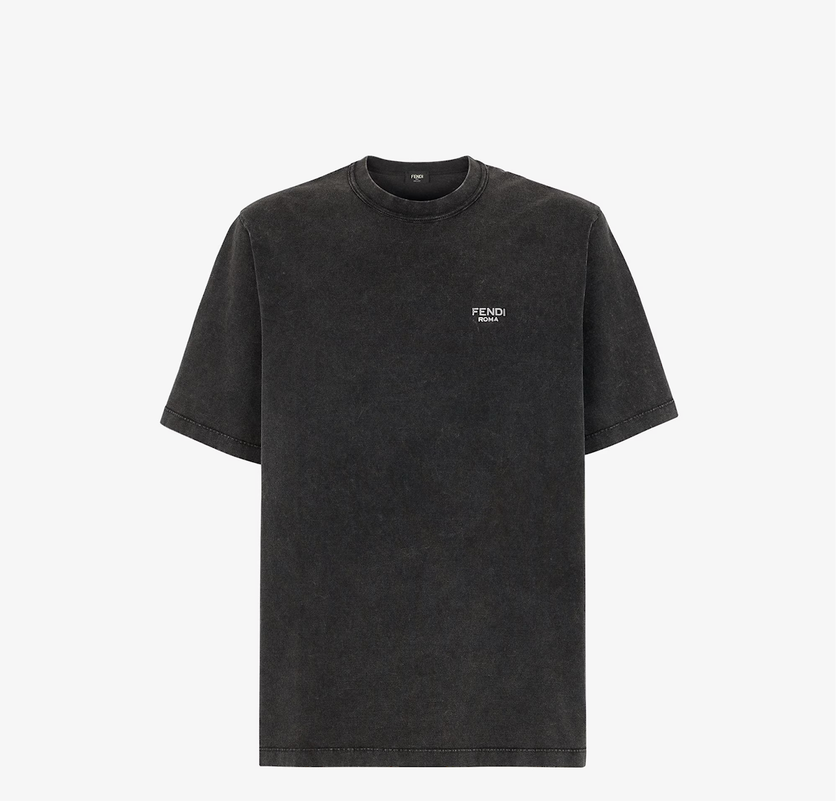 Black Washed Cotton Jersey T-shirt