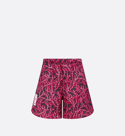 Black and Red Allover Coral Motiff Set