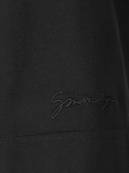4G logo-embroidery Black T-shirt