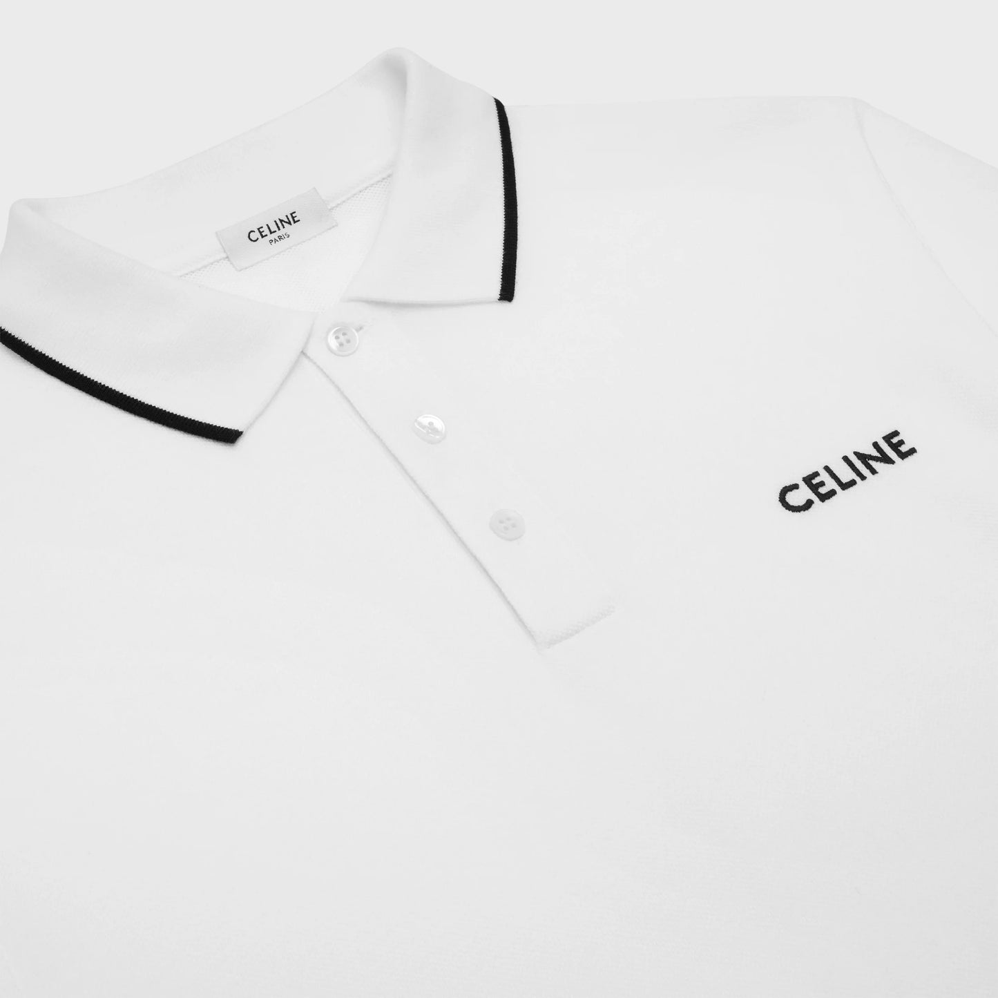 CLASSIC WHITE POLO SHIRT IN COTTON JERSEY