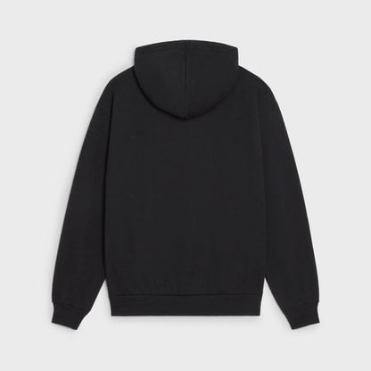 CLN BLACK HOODIE IN COTTON FLEECE - Styledistrict