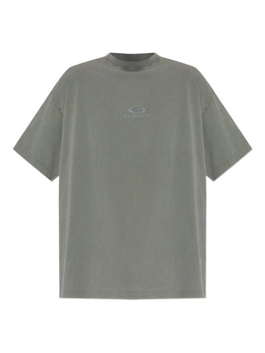 LOOP SPORTS ICON GREY FADED OVERSIZE T-SHIRT