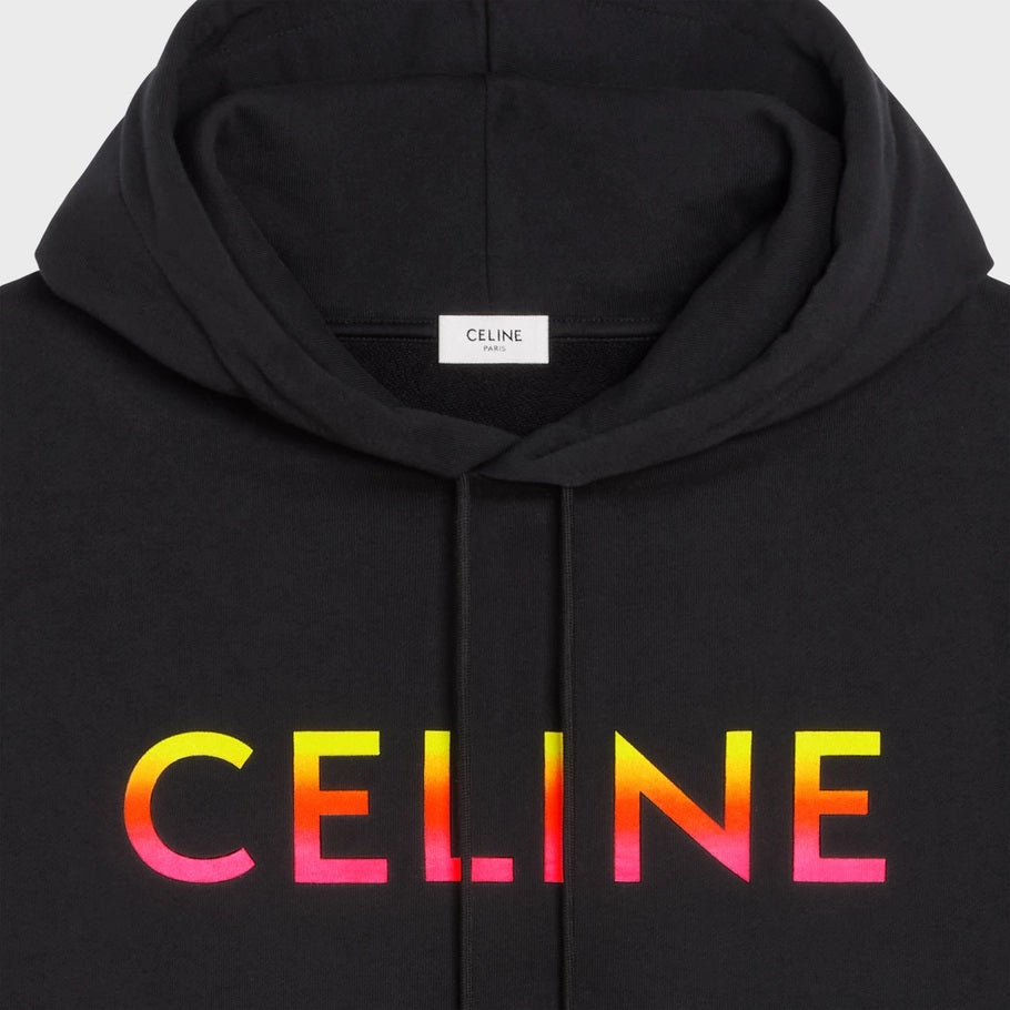 CLN BLACK HOODIE IN COTTON FLEECE - Styledistrict