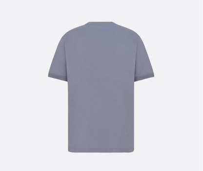 Relaxed Fit Gray Cotton Jersey T-shirt