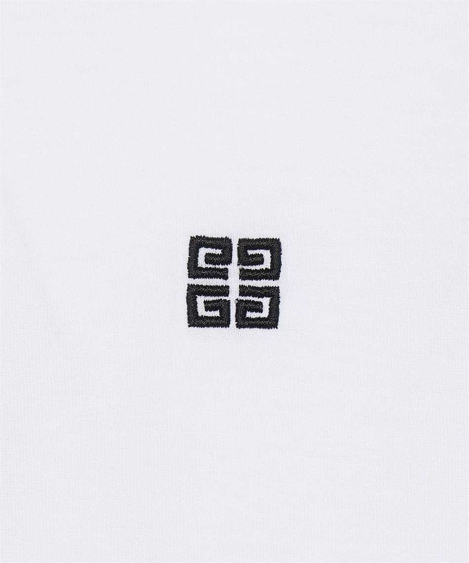 GVCH White T-shirt in soft jersey 4G emblem embroidered on the chest - Styledistrict