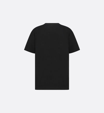 Relaxed Fit Black T-shirt with Tag