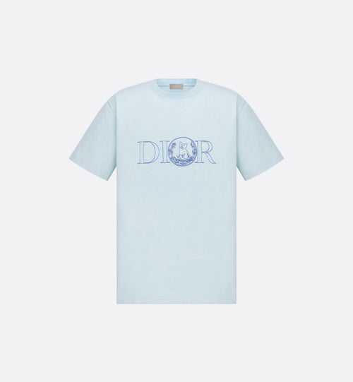 Hylton Nel Embroidered Blue T-shirt