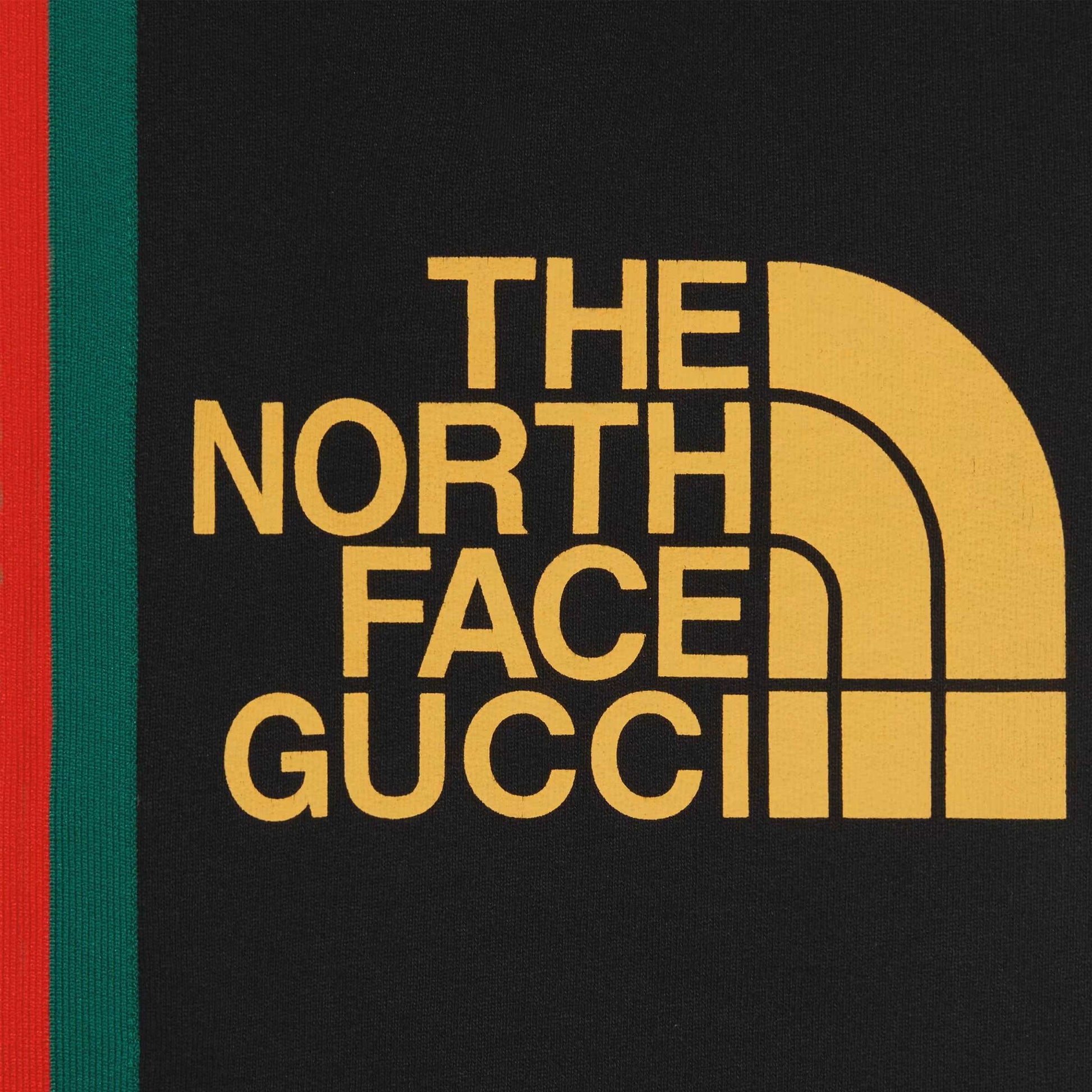 GUC The North Face x Gucci Web print cotton jogging bottoms - Styledistrict