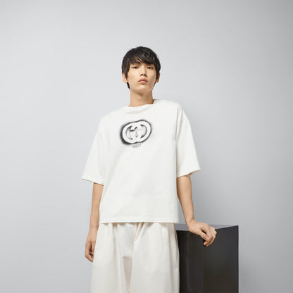 Cotton Jersey T-shirt in Off White