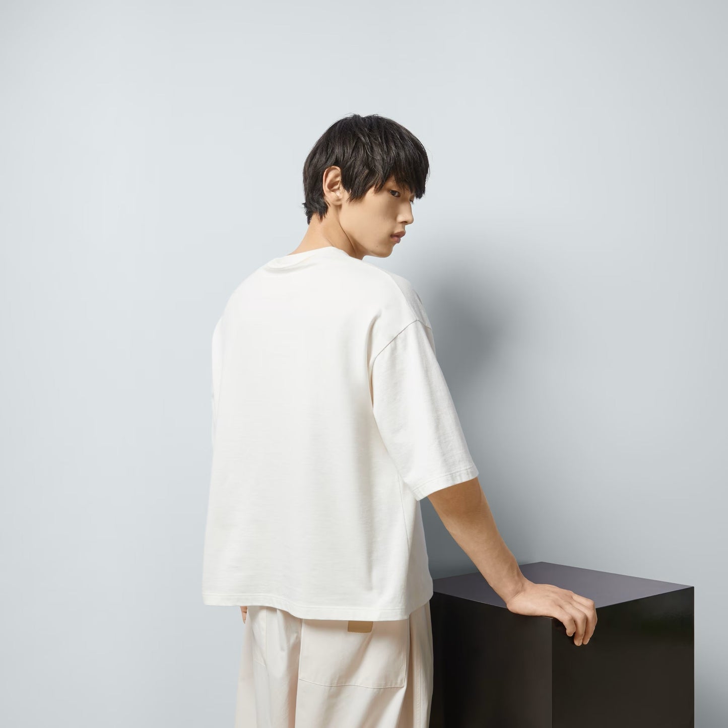 Cotton Jersey T-shirt in Off White