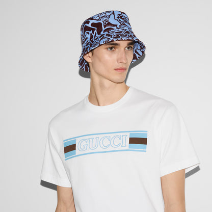 Printed Cotton Jersey White T-shirt