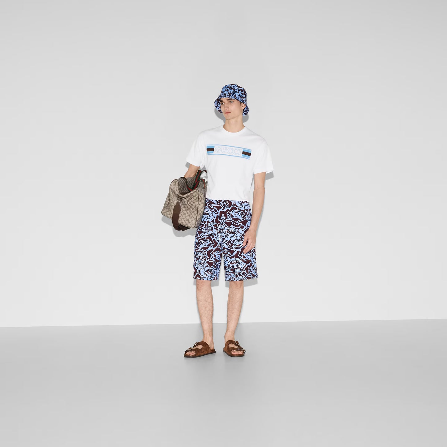 Printed Cotton Jersey White T-shirt