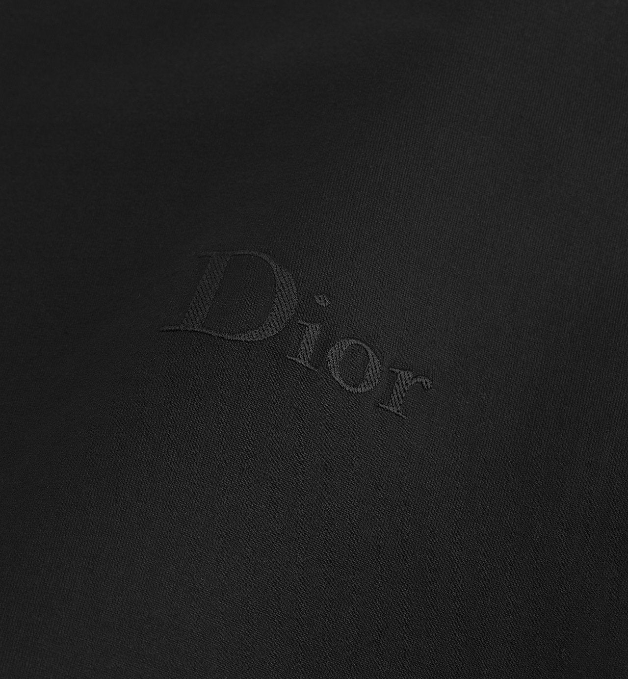 Relaxed fit Black T-shirt with Logo Embroidery