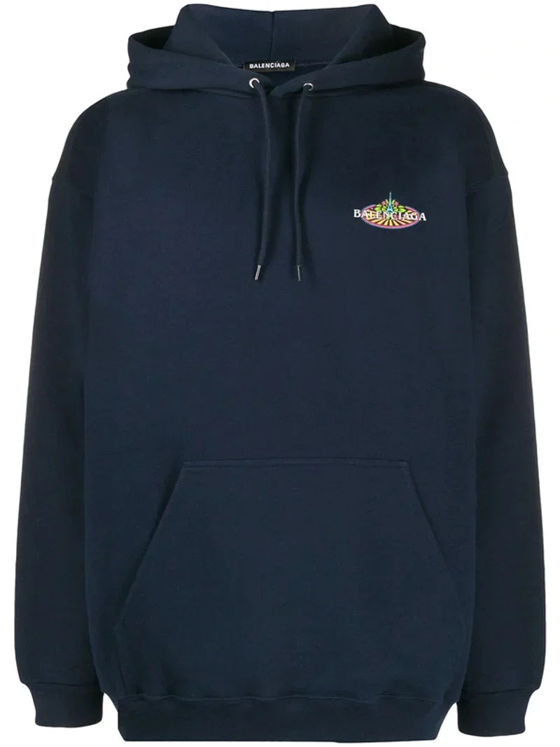 BLCG Bonjour Navy Blue Hoodie - Styledistrict