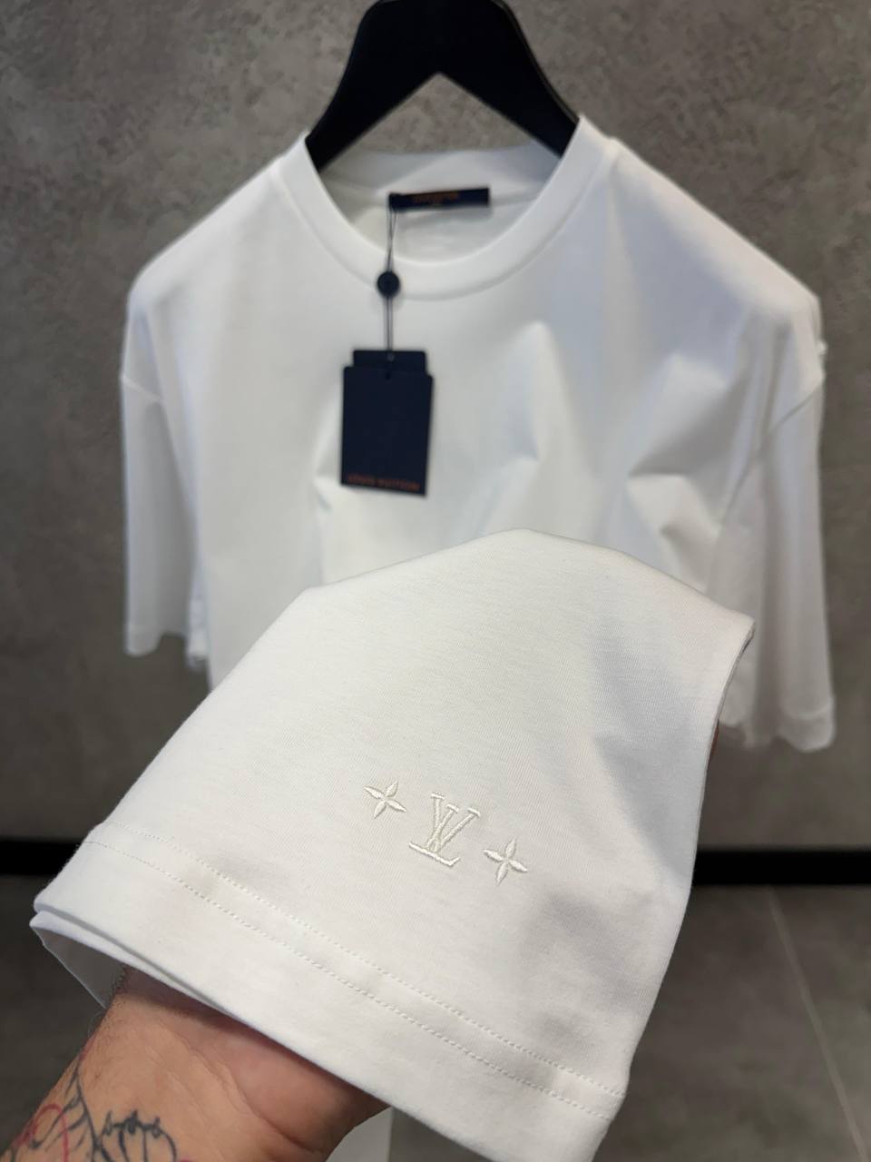 Silk Blend White T-shirt