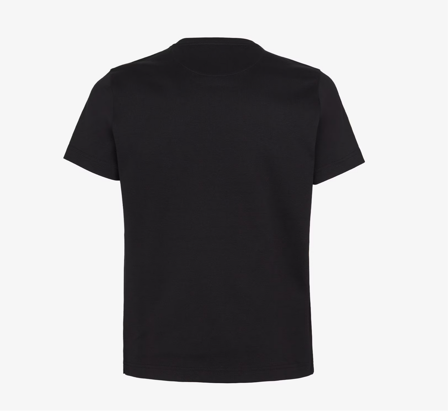 Black T-shirt with Embroidery on the Chest