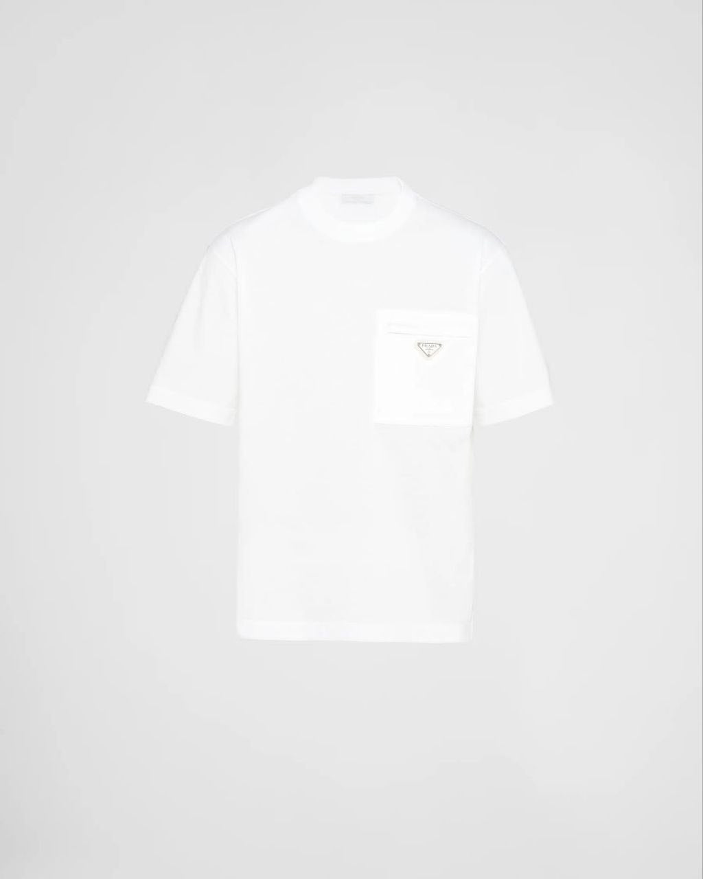 White Logo Plaqué Pocket T-shirt