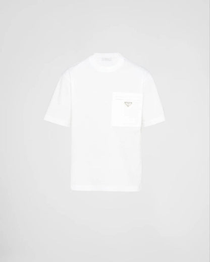 White Logo Plaqué Pocket T-shirt