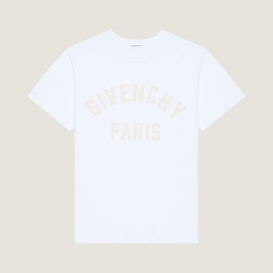 White Cotton T-shirt with Embroidery